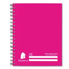 MINERVA - Cuaderno Anillado Cuadriculado Ejec. 100 Hojas