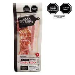 CASA EUROPA - Tocino Ahumado Empaque 200 g