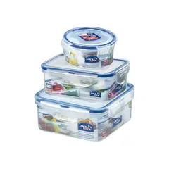 LOCK & LOCK - Set x3 Piezas Contenedor