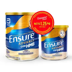 ENSURE - Alimento en Polvo Vainilla Pack 2 Latas 850 g + 400 g