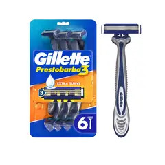 GILLETTE - Máquina De Afeitar Prestobarba 3 Pack 6 Und
