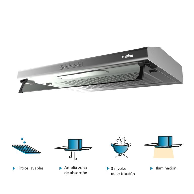 Campana Extractora 60cm Acero Inoxidable CMU6020PI0