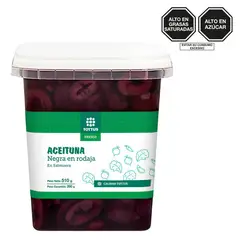 TOTTUS - Aceituna Negra en Rodajas Envase 260 g