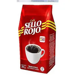 SELLO ROJO - Café Tostado y Molido Bolsa 212 g