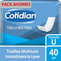 COTIDIAN - Toalla Multiusos Unisex Tamaño Unico Empaque 40 Und