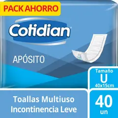 COTIDIAN - Toalla Multiusos Unisex Tamaño Unico Empaque 40 Und