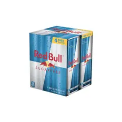 RED BULL - Energizante Sin Azúcar Pack 4 Latas 250 mL