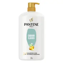 PANTENE - Shampoo Con Acondicionador Pro V 2 En 1 Cuidado Clásico Botella 1L