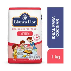 BLANCA FLOR - Harina de Trigo Sin Preparar Bolsa 1 Kg