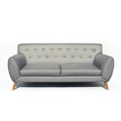 CASA JOVEN - Sofá Love Seat de 3 cuerpos en color gris