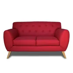 CASA JOVEN - Sofá Love Seat de 2 cuerpos en color rojo
