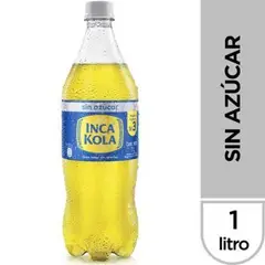 INCA KOLA - Gaseosa Sin Azúcar Botella 1 L