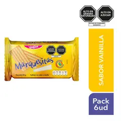 VICTORIA - Galleta Marquesitas Vainilla Sixpack 252 g