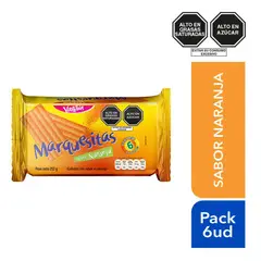 VICTORIA - Galletas Marquesitas Naranja Sixpack 252 g