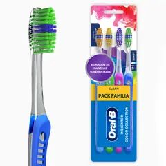 ORAL B - Cepillo Dental Indicator Color Collection Empaque 4 Und