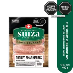 SUIZA - Chorizo Finas Hierbas Empaque 400 g