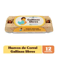 GALLINAS LIBRES - PACK HUEVOS X 12UN