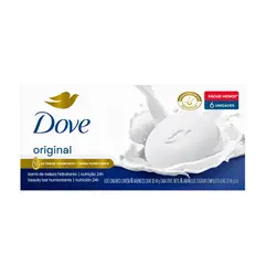 DOVE - Jabón Blanco Pack 6 Empaque 90 g