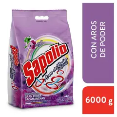 SAPOLIO - Detergente en Polvo Feria de Flores Bolsa 6 Kg