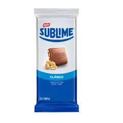 SUBLIME - Chocolate con Leche y Maní en Barra Empaque 100 g