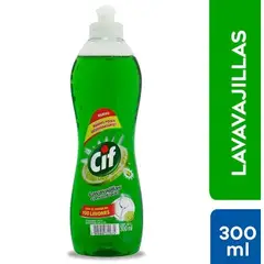 CIF - Lavavajilla Líquido Concentrado Limón Botella 300 mL
