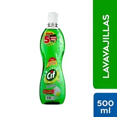 CIF - Lavavajilla Líquido Concentrado Limón Botella 500 mL