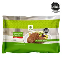 TOTTUS - HAMBURGUESA CASERA DE CARNE X 14 UNID