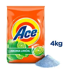 ACE - Detergente Polvo Limón Bolsa 4 Kg