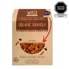 WASI ORGANICS - Granola Orgánica con Miel Caja 300 g