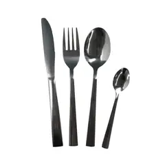 PRECIO UNO - Juego de Cubiertos Acero Inoxidable E1 16 piezas