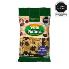 VILLA NATURA - Maní con Pasas Bolsa 150 g