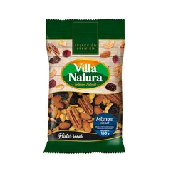 VILLA NATURA - Frutos Secos Mixtura Sin Sal Bolsa 150 g