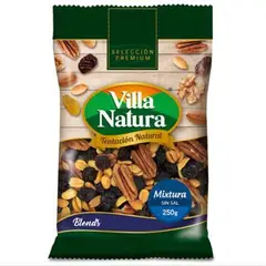 VILLA NATURA - Frutos Secos Mixtura Natural Bolsa 250 g