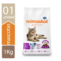 MIMASKOT - Alimento Seco Gatos Adultos Salmón Atún Sardina Bolsa 1 Kg