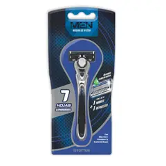 TOTTUS - Máquina De Afeitar Hombre 7 Hojas + 1 Repuesto