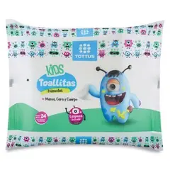 TOTTUS - Toallitas Húmedas Manos Cara y Cuerpo Empaque 24 Und