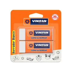 VINIFAN - Borrador Blanco Grande Empaque 2 Und