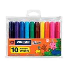 VINIFAN - Plumón Super Jumbo 47 Estuche 10 Und