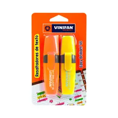 VINIFAN - Resaltadores Easy Brilliant 46 Naranja Y Amarillo Empaque 2 Und
