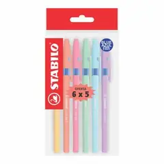 STABILO - Lapicero Liner Pastel Empaque 6 Und