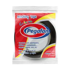 PEGAFAN - Cinta Masking Escolar Negra 48 mm x 18 m