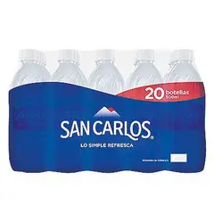 SAN CARLOS - Sin gas 20 unidades de 500 mL