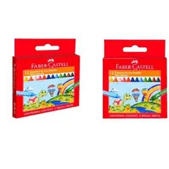 FABER CASTELL - Crayones Delgados Estuche 12 Und