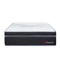 FORLI - Colchón Platinium King + 02 Almohadas Visco + Protector