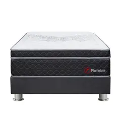 FORLI - Cama Americana Platinium King + 2 Almohadas + Protector