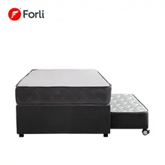FORLI - Cama Diván Samay 1.5 Plazas + 01 Colchón + 01 Almohada