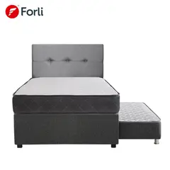 FORLI - Dormitorio Divan 1.5 Plazas + Cabecera + 01 Almohada