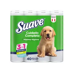 Papel Higiénico Cuidado Completo Empaque 40 Rollos
