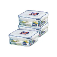 LOCK & LOCK - Set Hermético Lock´N Lock Cuadrado 870 mL