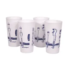BLUE BOX - Set Vasos 35cm 16oz Diseño 1